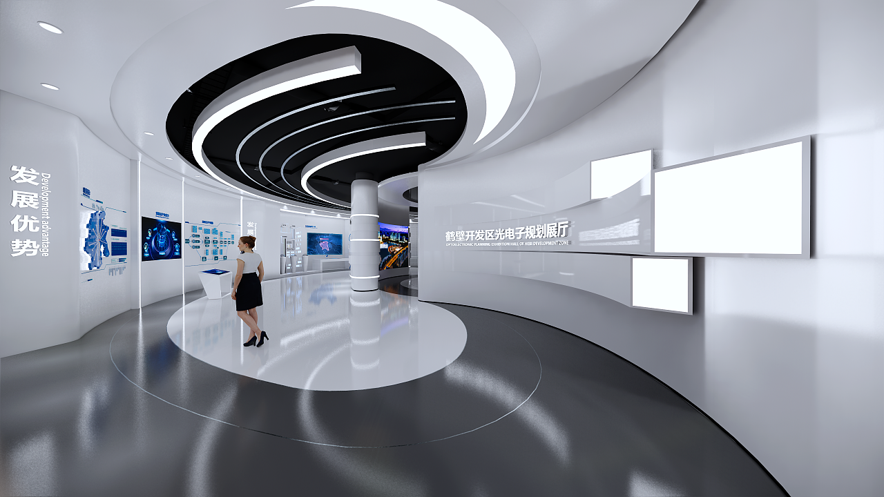 智能展厅设计公司城市博物馆效果图设计图