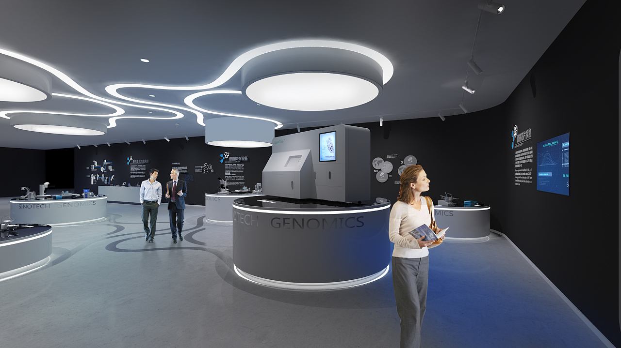 展厅展示公司安全教育馆效果图设计图